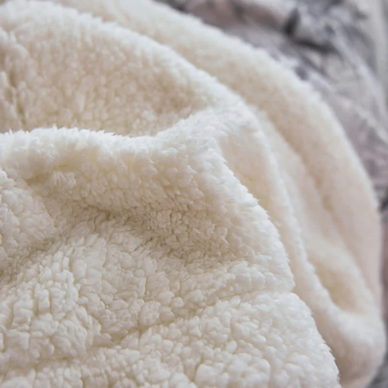 Ownkoti Zen Bambusblatt Wendbare Sherpa-Decke