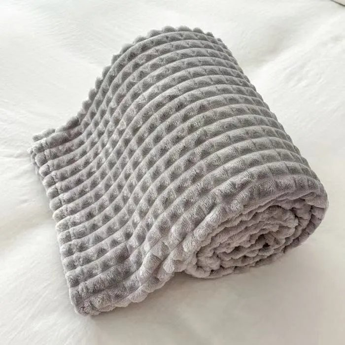 Karierte, dicke, warme Kuscheldecke