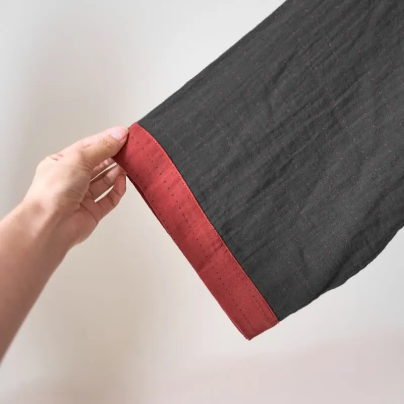 Ownkoti – Minimalistischer Kimono-Bademantel aus fester Baumwollgaze