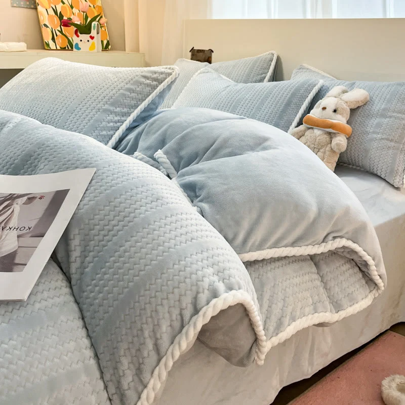 Luxuriöses Fleece-Winterbettwäscheset (4-teilig)
