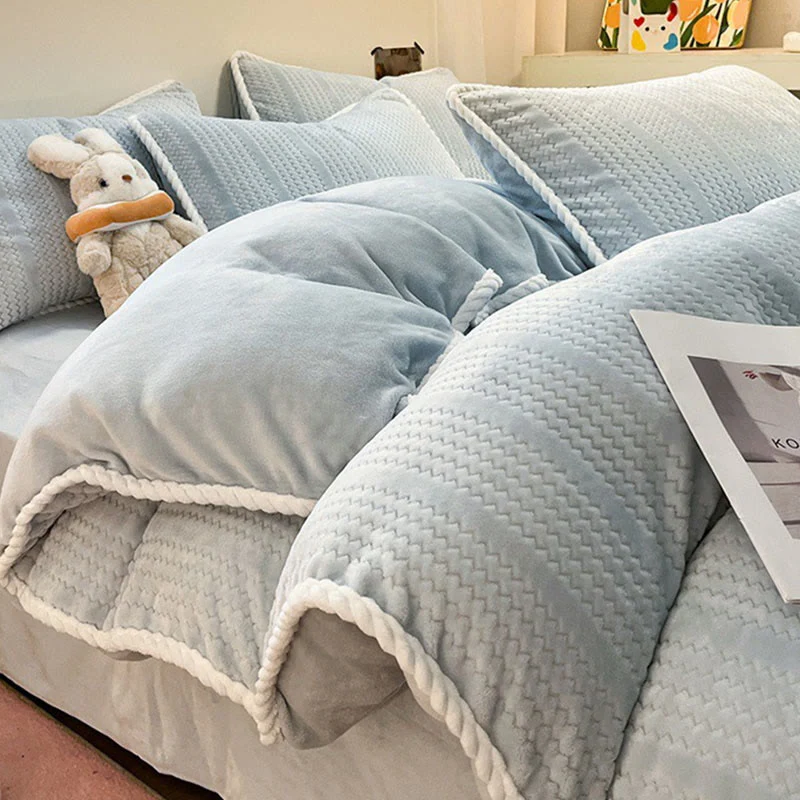 Luxuriöses Fleece-Winterbettwäscheset (4-teilig)
