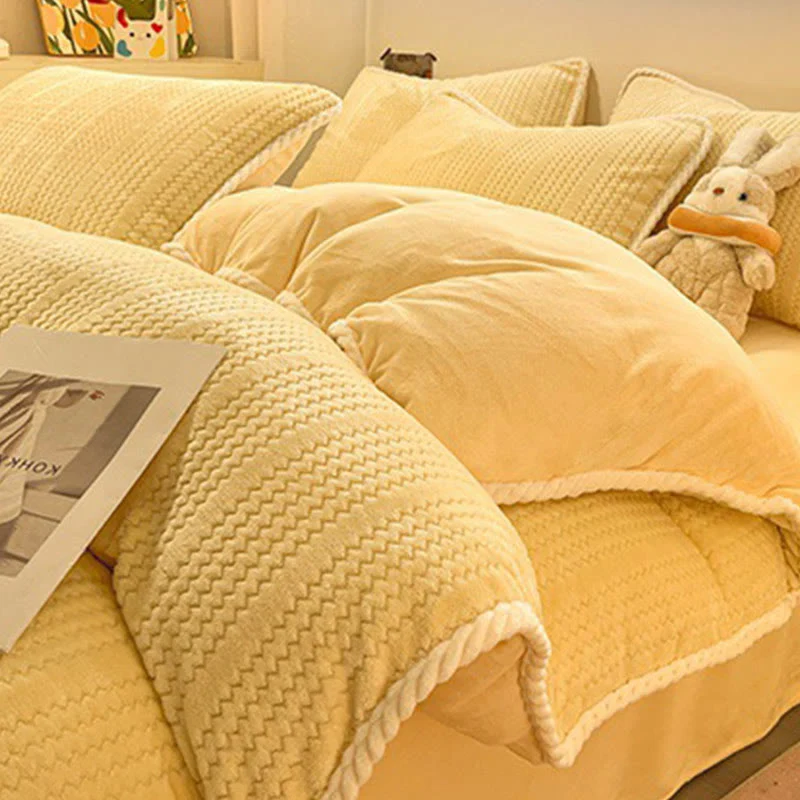 Luxuriöses Fleece-Winterbettwäscheset (4-teilig)