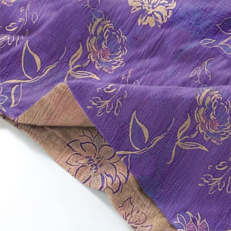 Peony – Loungewear-Set aus Baumwollgaze-Kimono