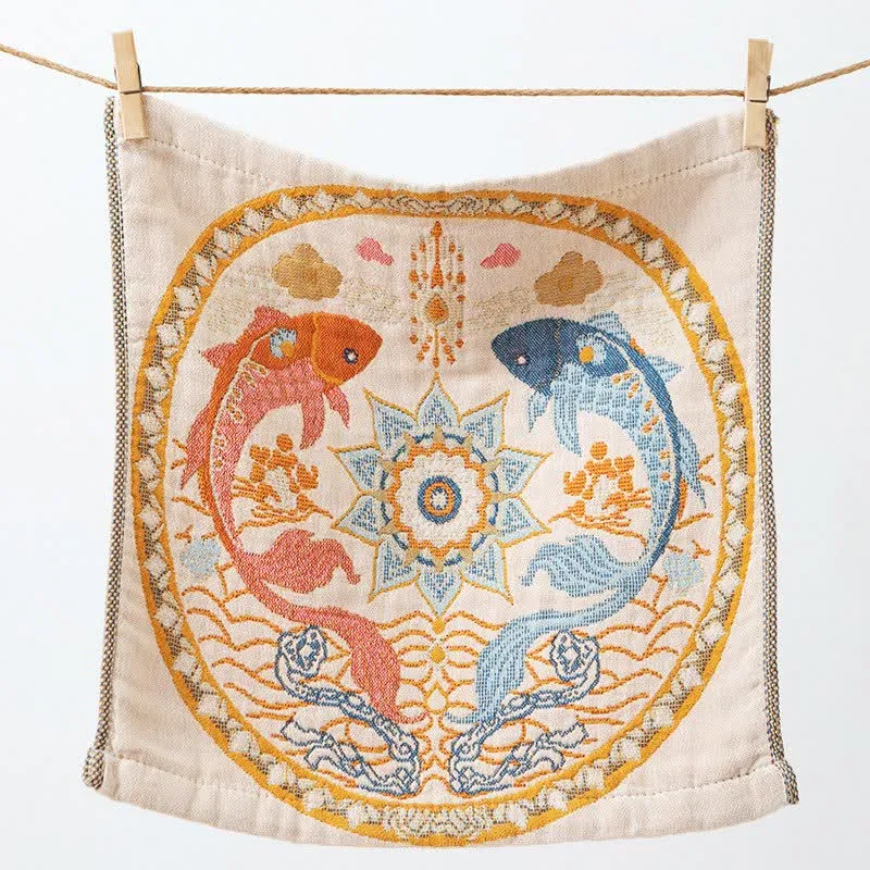 Saugfähiges Küchentuch aus Baumwolle im Vintage-Stil mit Blumenmuster