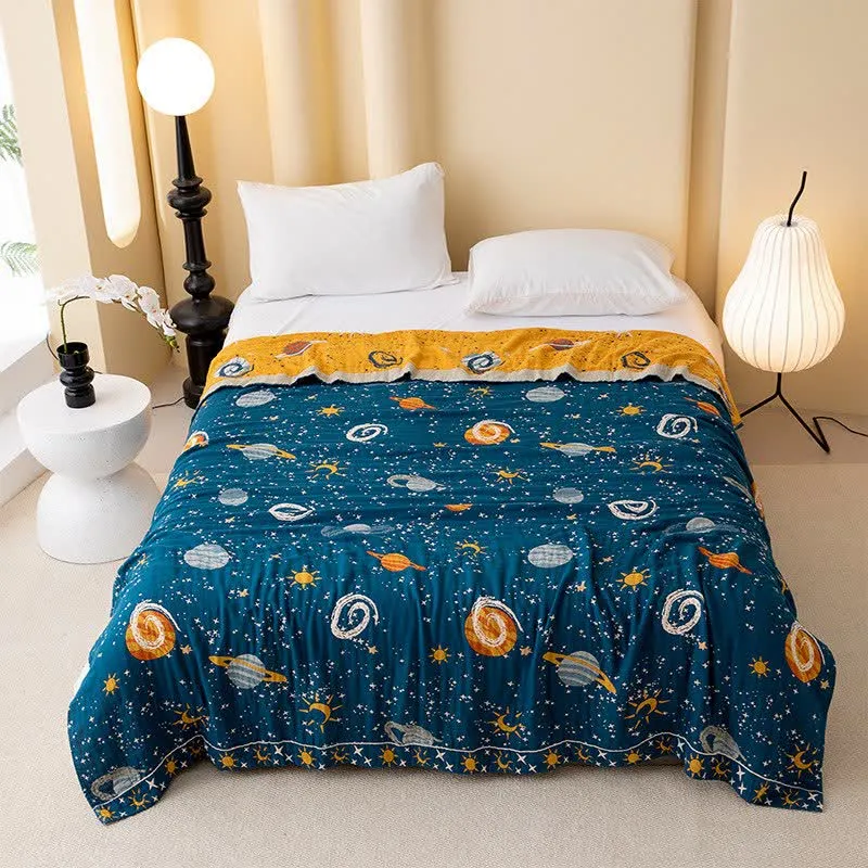 Wendesteppdecke „Dreamy Galaxy“ aus Baumwolle
