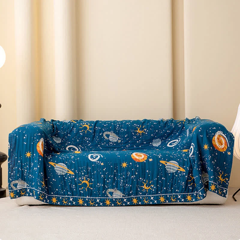 Wendesteppdecke „Dreamy Galaxy“ aus Baumwolle
