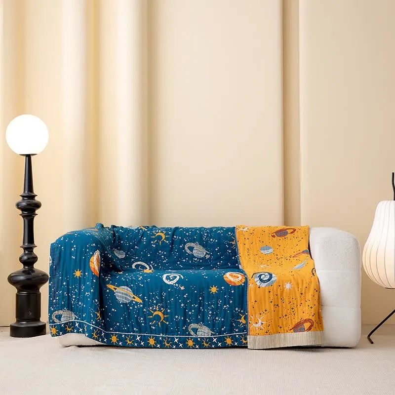 Wendesteppdecke „Dreamy Galaxy“ aus Baumwolle