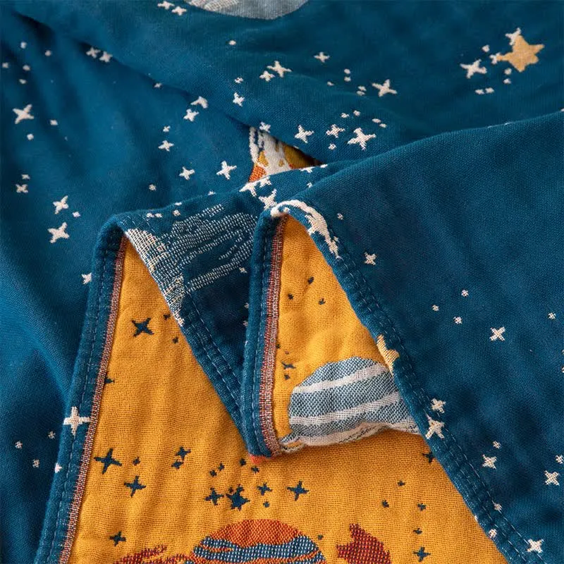 Wendesteppdecke „Dreamy Galaxy“ aus Baumwolle