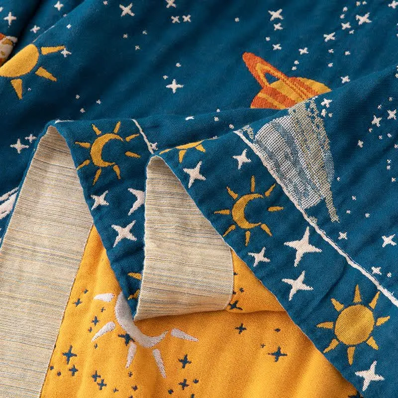 Wendesteppdecke „Dreamy Galaxy“ aus Baumwolle