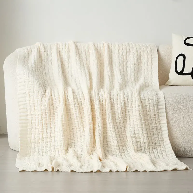 Ownkoti Solid Knot Strukturierte Strickdecke