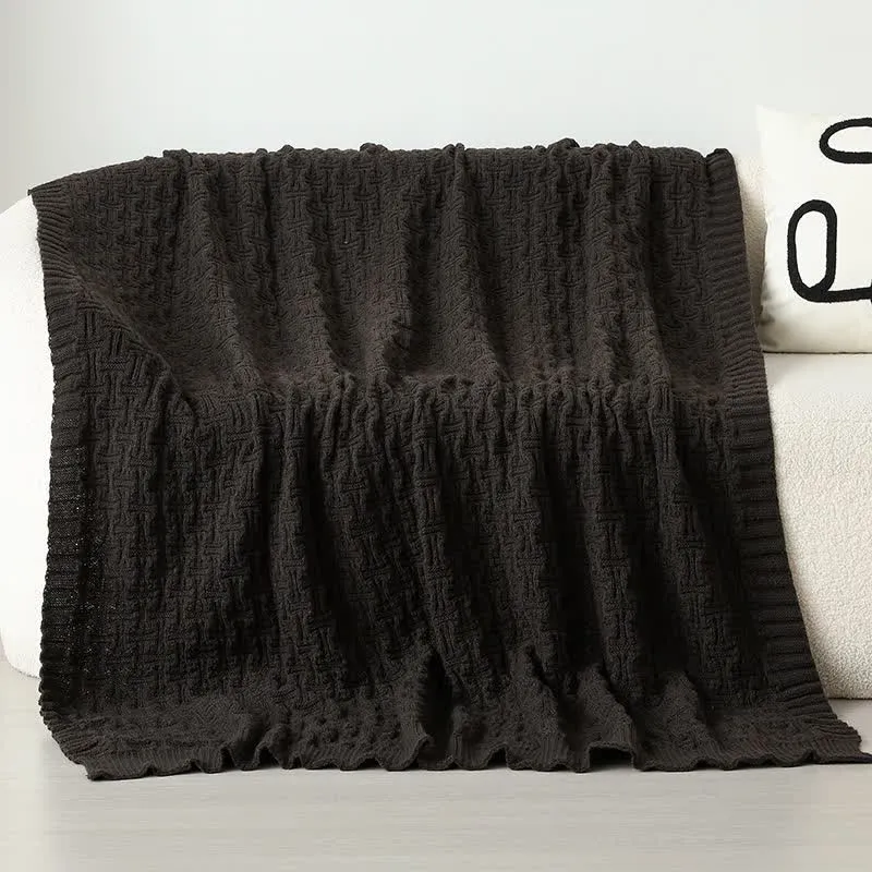 Ownkoti Solid Knot Strukturierte Strickdecke