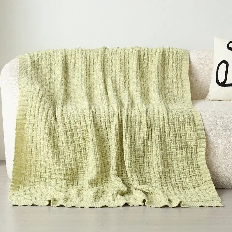 Ownkoti Solid Knot Strukturierte Strickdecke