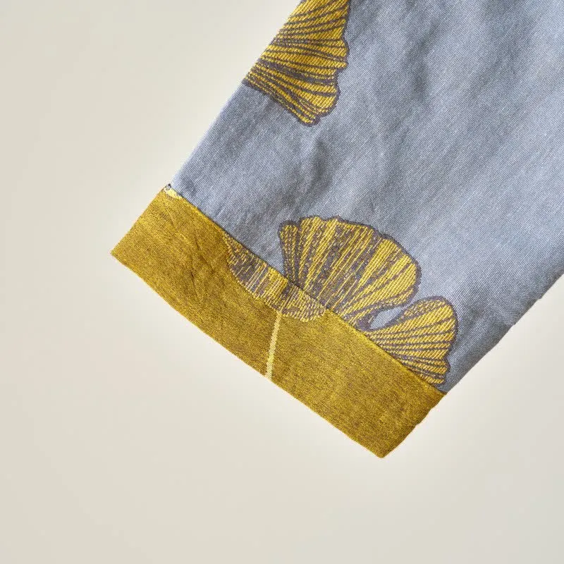 Ginkgoblatt Hanfu-inspiriertes Baumwoll-Nachthemd
