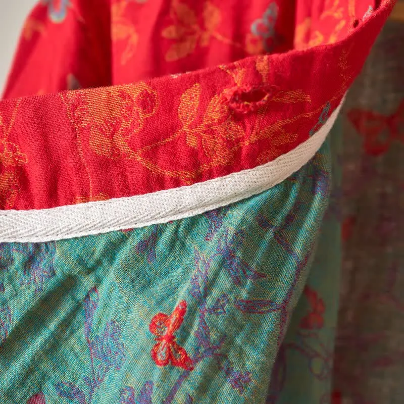 Ownkoti Vintage Schmetterling Hanfu inspiriertes Baumwoll-Nachthemd