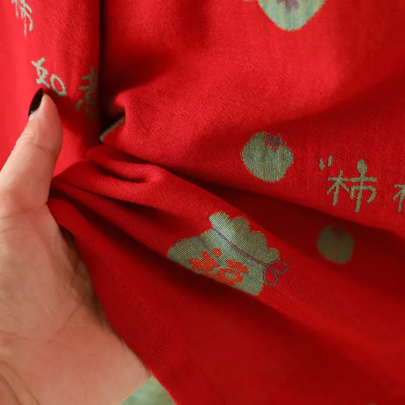 Pyjama-Set „Lucky Persimmon“ aus Baumwolle