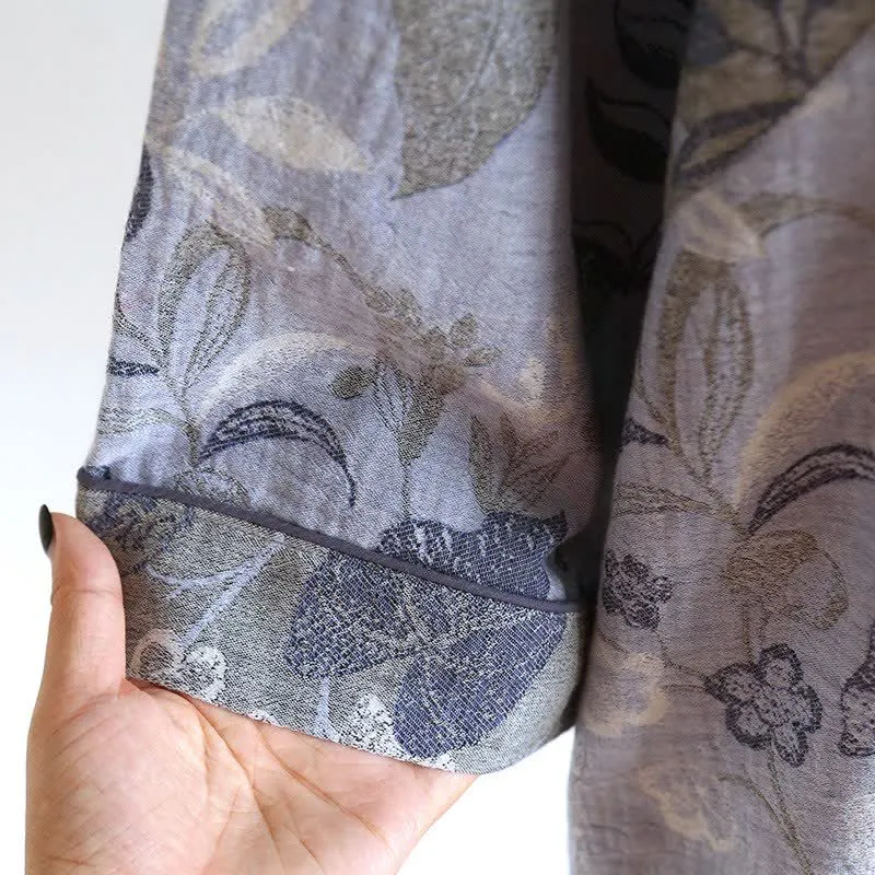 Pyjama-Set aus orientalisch inspiriertem Baumwollgewebe mit Blumenmuster
