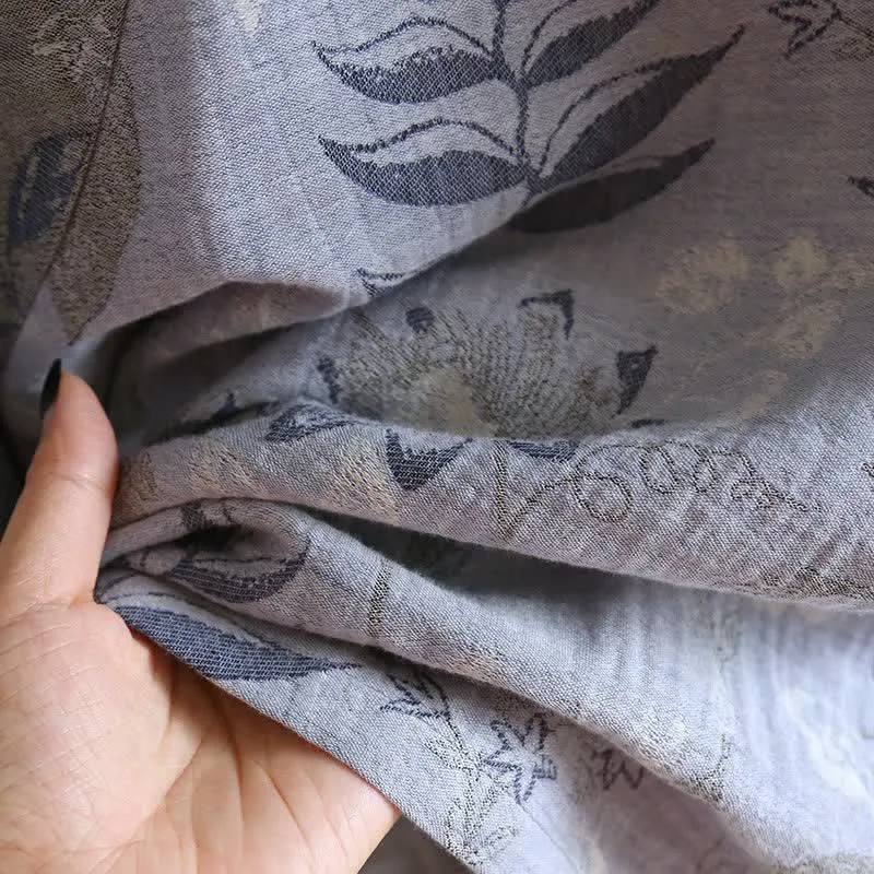 Pyjama-Set aus orientalisch inspiriertem Baumwollgewebe mit Blumenmuster