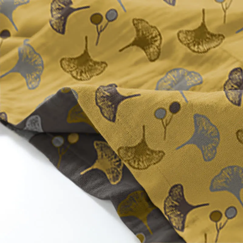 Ginkgo Bio-Baumwoll-Kimono-Loungewear-Set