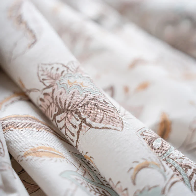 Sofadecke mit Rüschen und Vintage-Blumenmuster