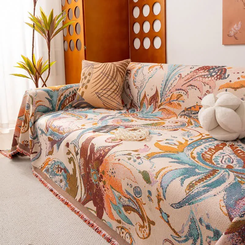 Sofaschoner mit Retro-Kunstmuster