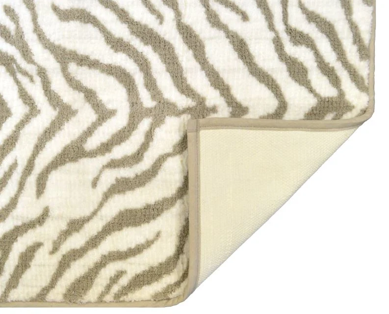Zeo Living Badteppich Zebra 50x80cm