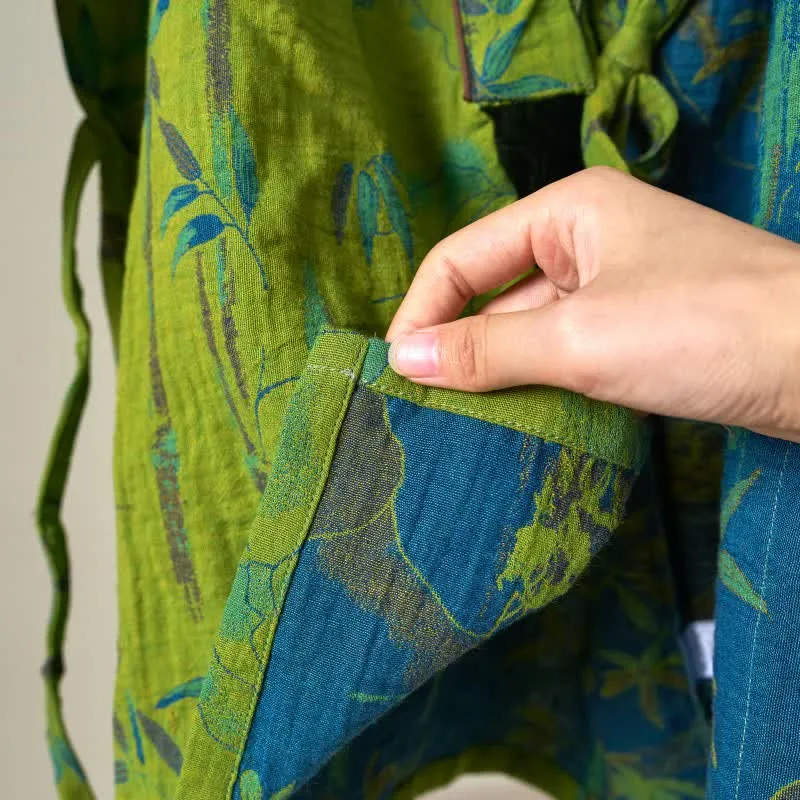 Loungewear-Set aus Kimono aus Bambus-Baumwollgaze