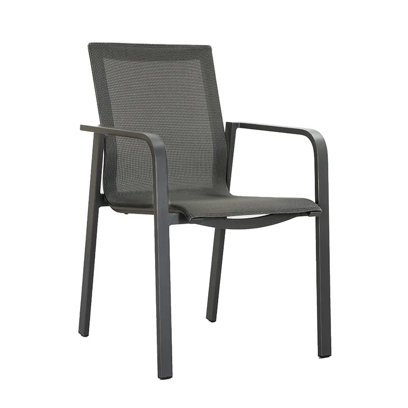 ZEO LIVING Stapelsessel DL172 runde Lehne anth/graphit