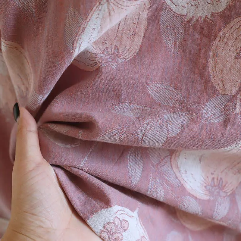 Vintage Granatapfel Baumwollgaze Loungewear Set