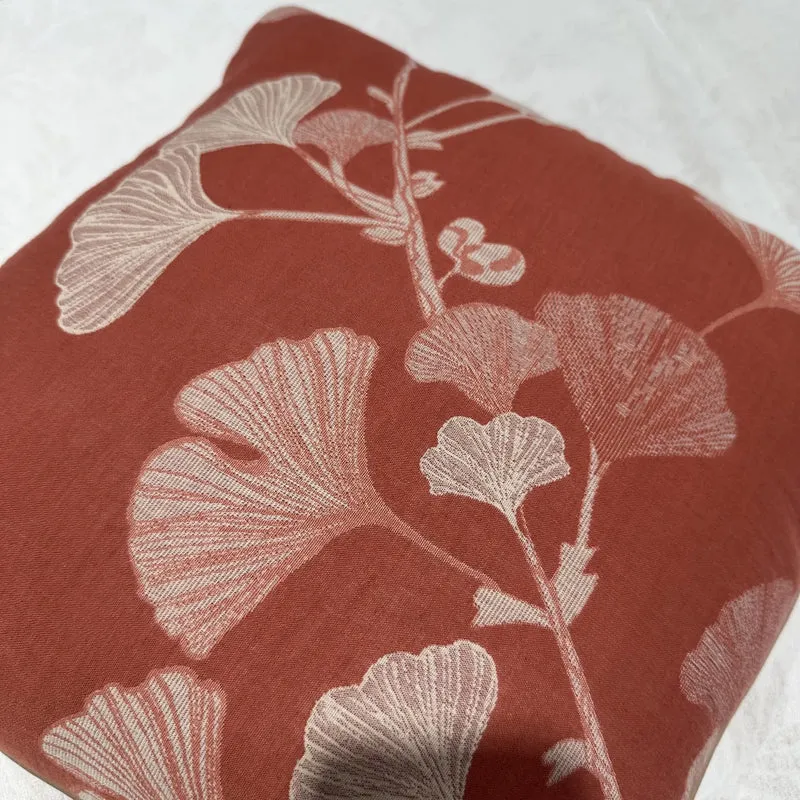 Rustikales Ginkgoblatt-Akzentkissen