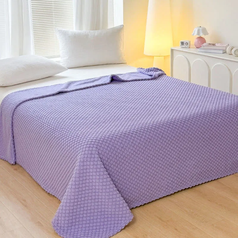 Warme Jacquard-Überwurfdecke mit Punkten