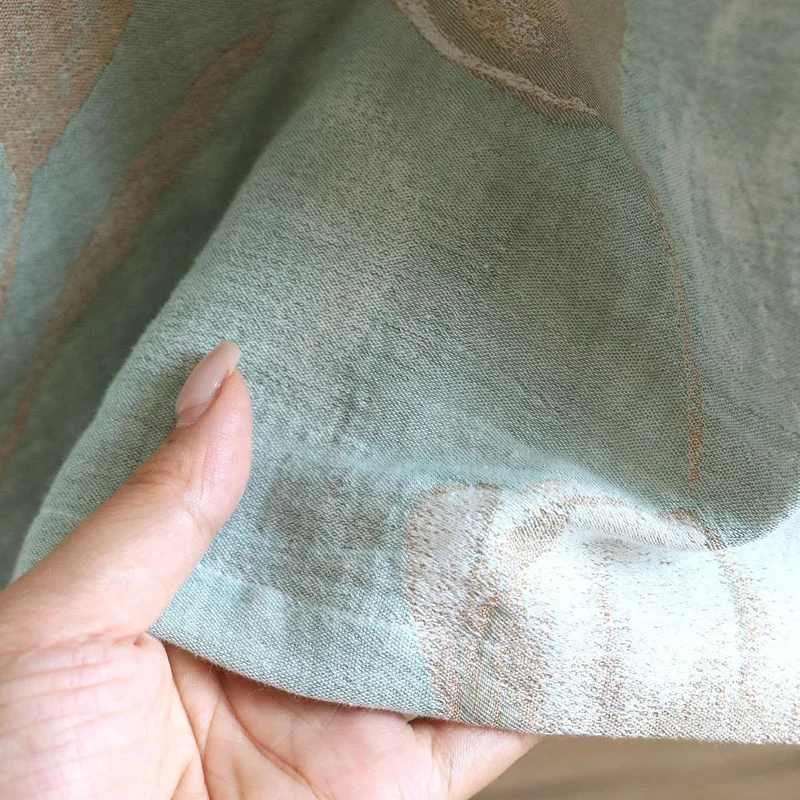 Tulip Nachthemd aus natürlichem Baumwollgaze-Jacquard