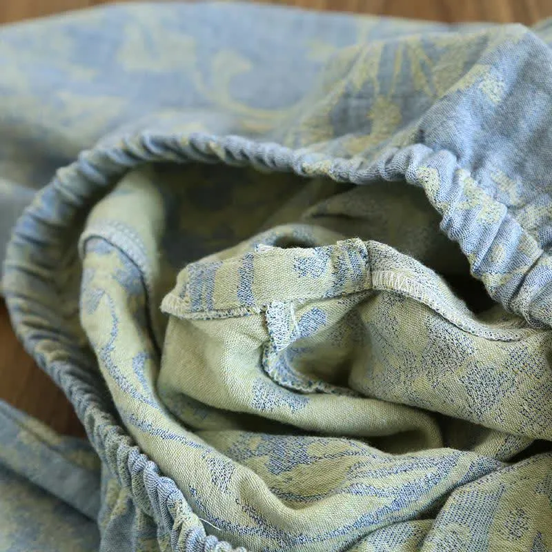 Elegantes Loungewear-Set aus Bio-Baumwolle mit Blumenmuster
