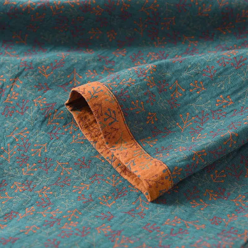 Vintage Baumwoll-Zweig-Langarm-Pyjama