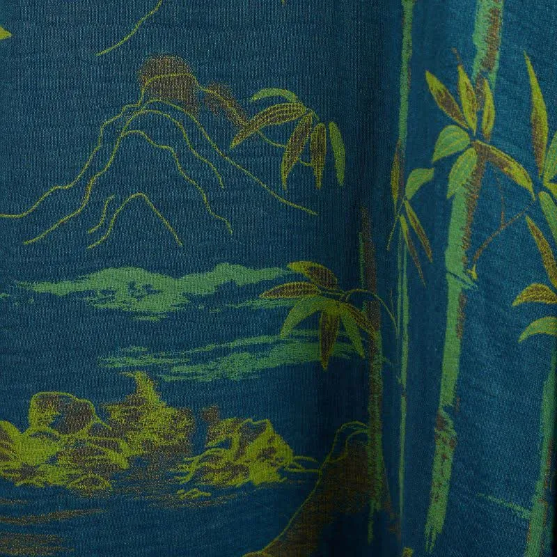 Bambus Orientalisches Pyjama-Set aus Baumwolle mit Quasten