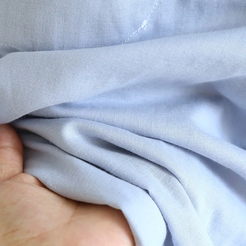 Einfarbiger Rüschen-Baumwollpyjama mit Camisole