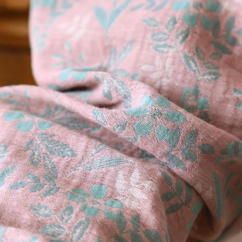 Pyjama aus Baumwollgaze-Jacquard mit orientalischem Blumenmuster