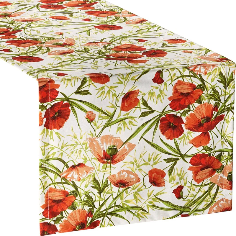 Sander Tischläufer Alvor 50x140cm Mohn