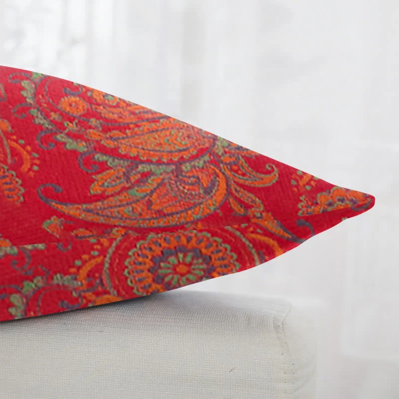Quadratische Kissenbezüge aus Baumwolljacquard mit Paisley-Print (2 Stück)