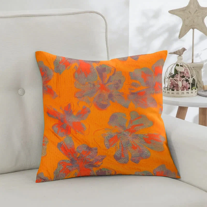 Iris Quadratische Kissenbezüge aus Baumwollgaze-Jacquard (2 Stück)