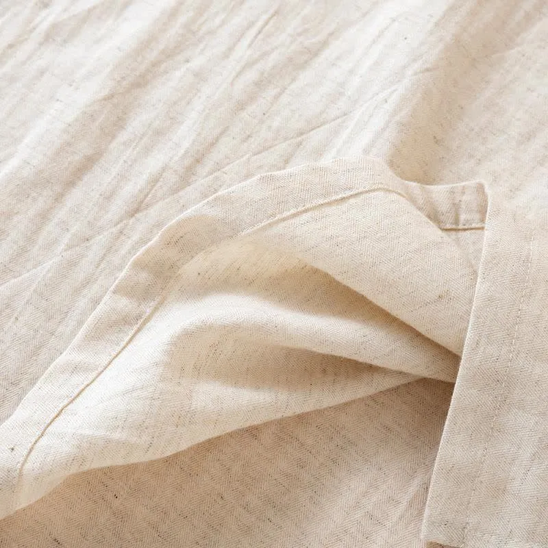 Loungewear-Set im orientalischen Stil mit Knöpfen