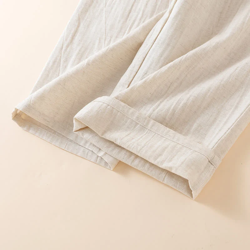 Loungewear-Set im orientalischen Stil mit Knöpfen