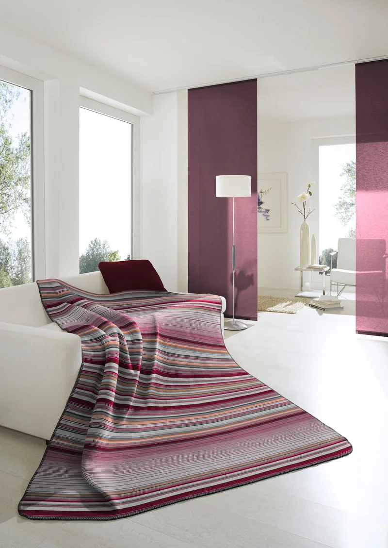 Biederlack Wohndecke Stripe 150x200cm+