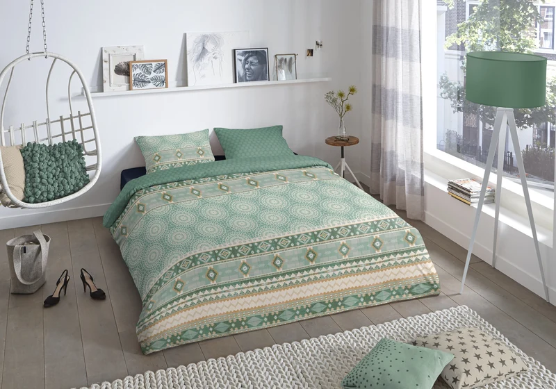 Living Dreams Renforce-Bettwäsche Mandala Streifen -