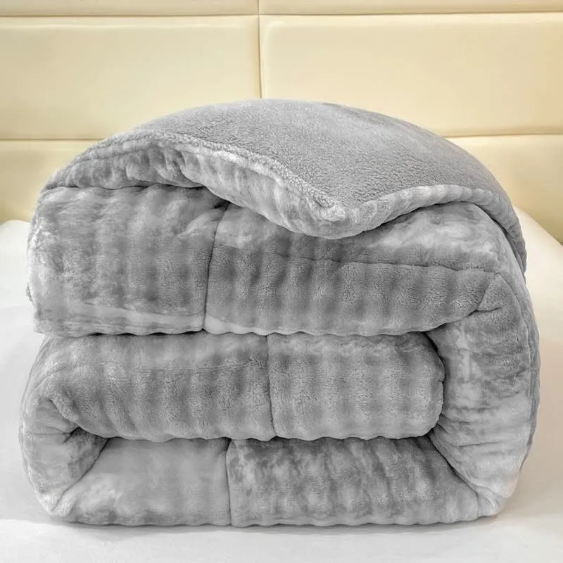 Flauschige, warme Sherpa-Decken mit Farbverlauf