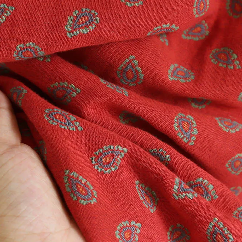 Paisley-inspirierter Jacquard-Pyjama aus Baumwollgaze