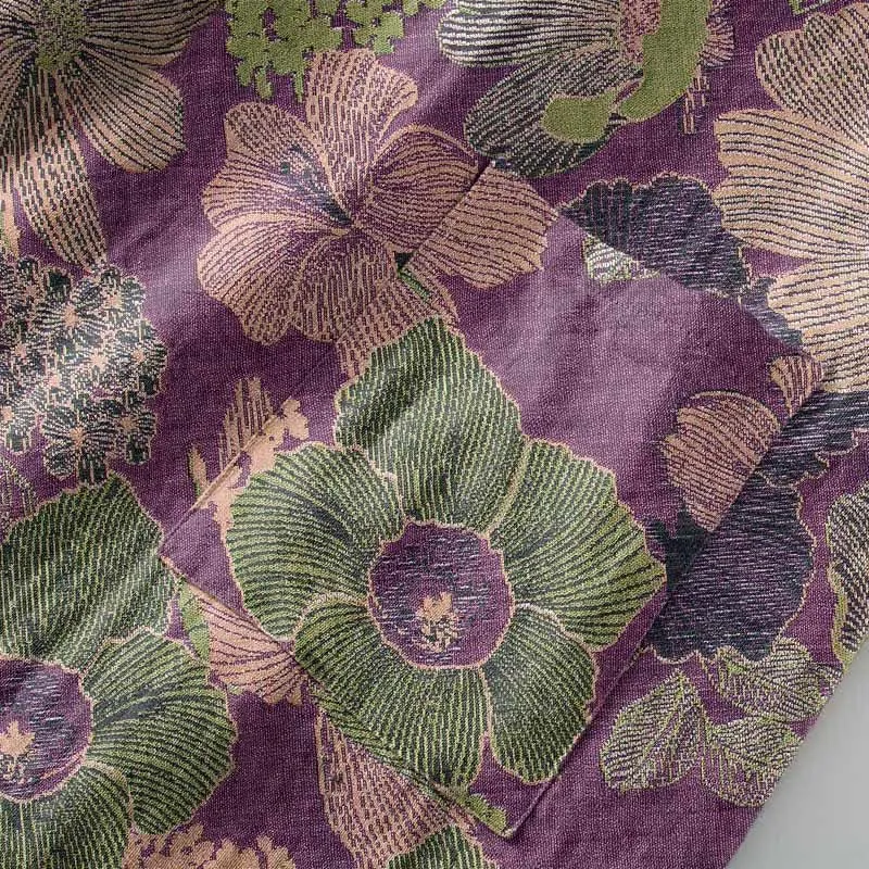Kimono-Bademantel aus Baumwollgaze in Pfirsichblüte