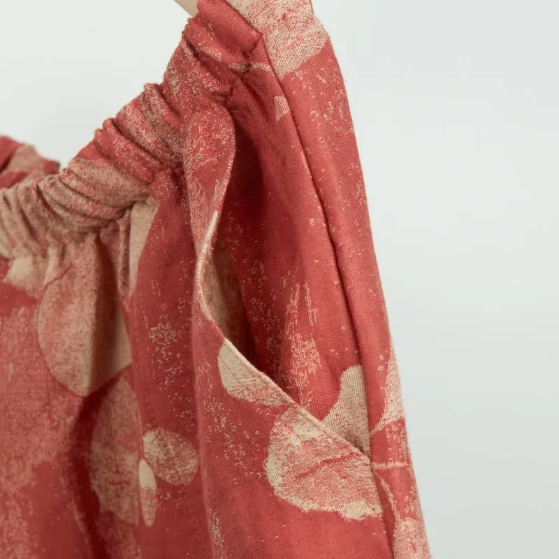 Hibiscus Jacquard-Pyjamashorts aus Baumwolle