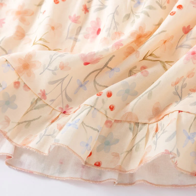 Pyjama-Set aus geblümter Baumwolle mit Camisole-Shorts