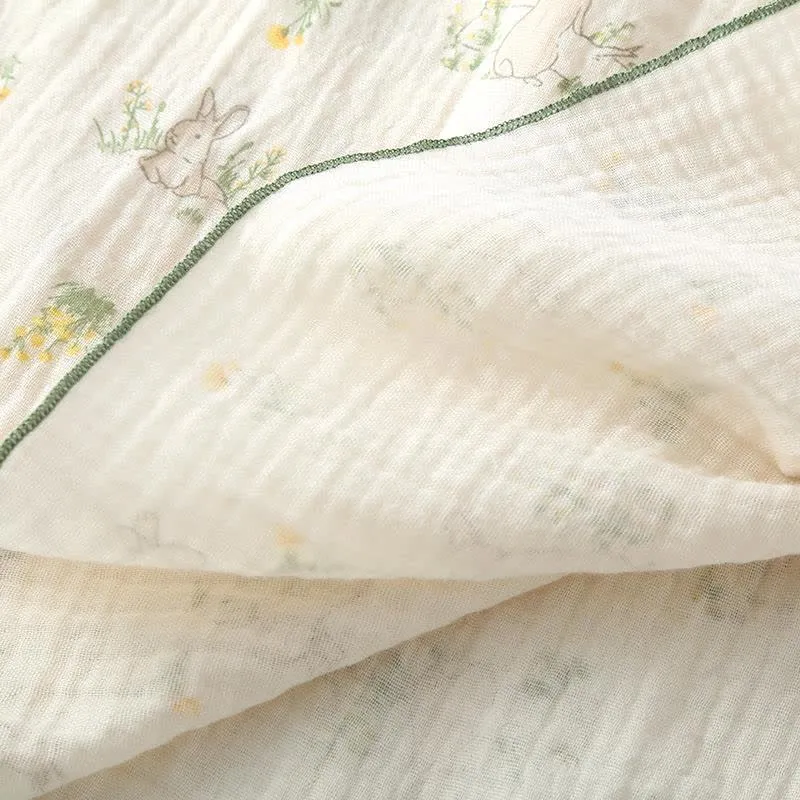 Rustic Bunny – Camisole-Pyjama aus Baumwolle mit Rüschen