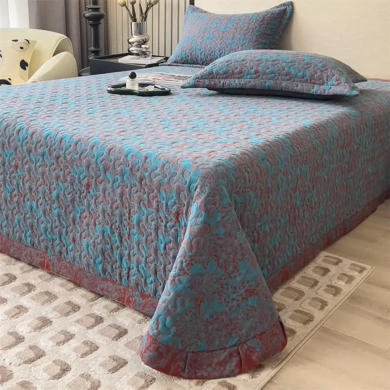 Gesteppte, atmungsaktive Bettdecke aus Baumwollgaze